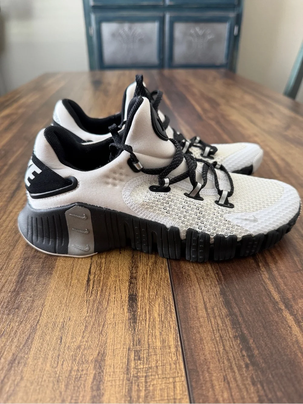 Nike Women's Metcon Sneakers in White and Black